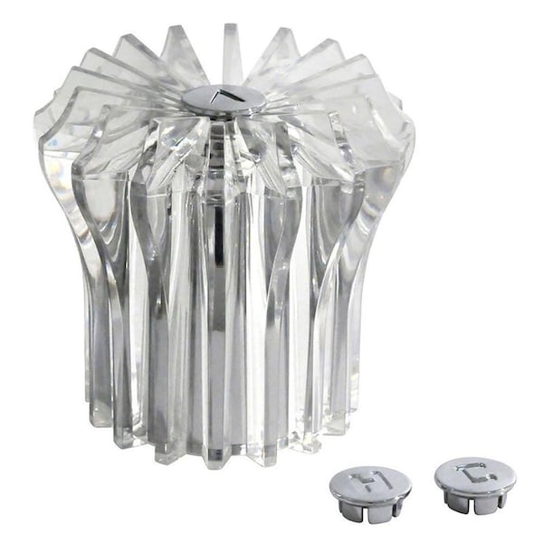 Thrifco Plumbing Price Pfister Small Marquis Tub Shower Faucet Handle, Clear Acrylic 7546122 - main